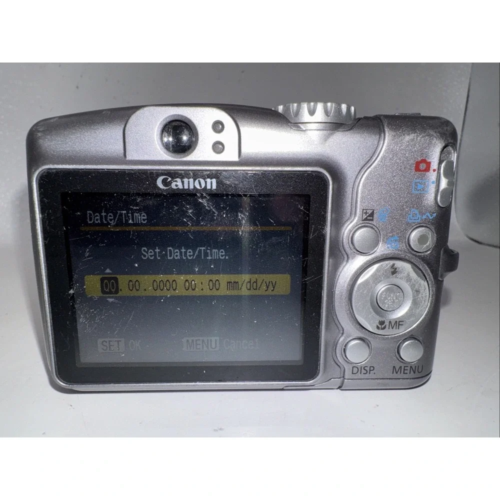 Canon PowerShot A710 IS 7.1MP Digital Camera Metallic Gray SD Card & Case Tested
